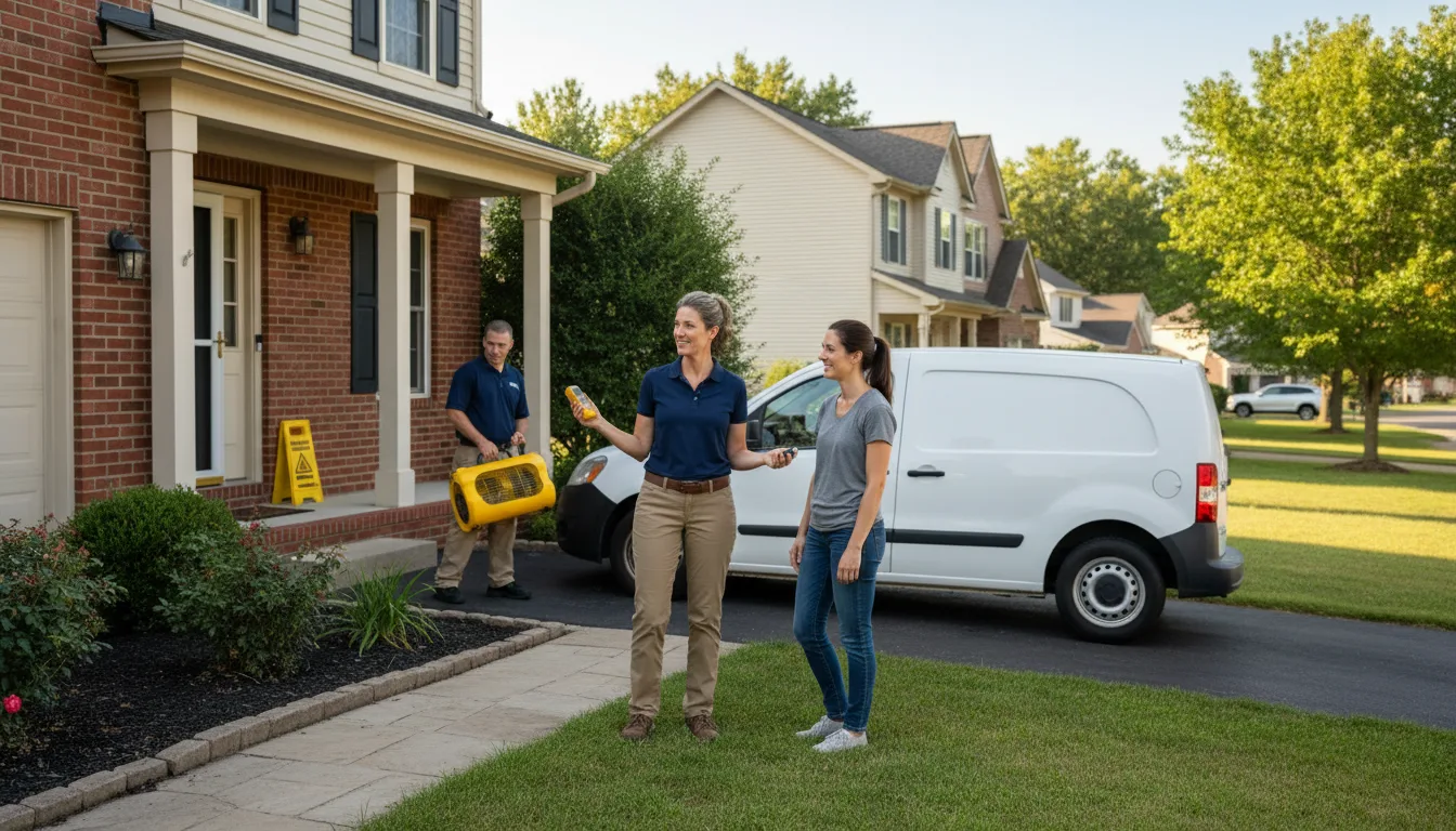 Residential water damage restoration in Naper, NE